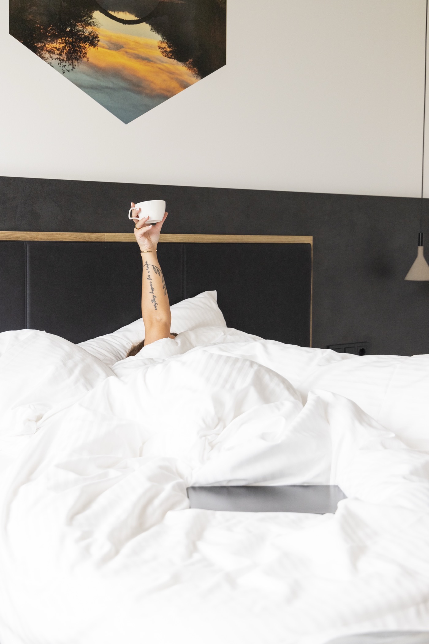 Guter Morgen im Luma — Kaffee im Bett